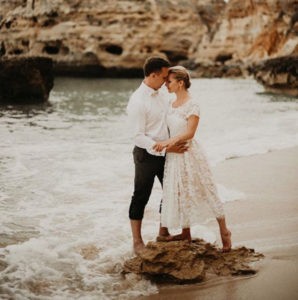 beach wedding dress inspo